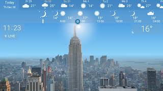 New York in YoWindow Weather app [upl. by Theurer]