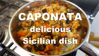 Caponata  Delicious Sicilian vegetable dish [upl. by Willow]