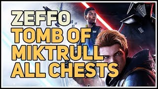 All Chests Tomb of Miktrull Zeffo Star Wars [upl. by Afatsuom]