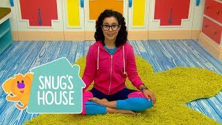 Snugs House Yoga with Carly  7 Minute Compilation  StayHome WithMe  Universal Kids [upl. by Andri42]