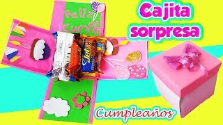 🎁CAJITA SORPRESA para CUMPLEAÑOS🎈🎉DIY MANUALIDADES [upl. by Rosel]