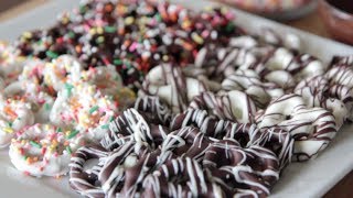 How to Make Chocolate Covered Pretzels  Tutorial [upl. by Shabbir]