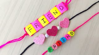 How To Make Friendship Band  Friendship Band Making at Home  Friendship Gift Ideas  Handmade Band [upl. by Cyprus]