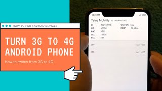 How To Change 3G To 4G On Android Phones  Go From 3G to 4G LTE Network Troubleshooting [upl. by Lraed]