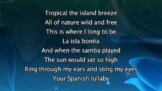 Madonna  La Isla Bonita Lyrics In Video [upl. by Nereen150]