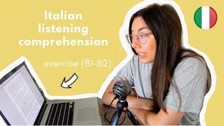 Italian listening comprehension il bar italiano B1B2 ita audio  transcript [upl. by Alisan]