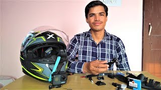 Perfectly Gopro Mount in Helmet in Easy amp Strong way [upl. by Saphra333]