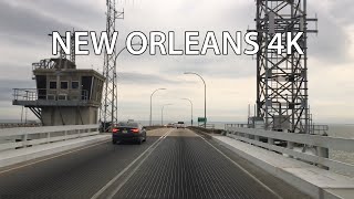 New Orleans 4K  Worlds Longest Bridge  Lake Pontchartrain Causeway [upl. by Truc]