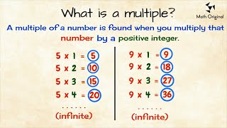 Multiples and Factors  Math Original [upl. by Bohlin]