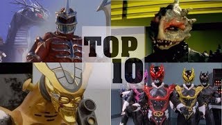 Top 10 BEST Power Ranger Villains [upl. by Assili]