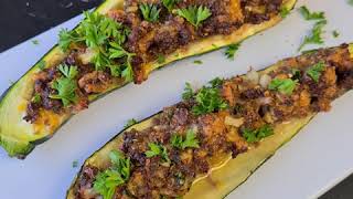 Gevulde courgette uit de Airfryer [upl. by Anoerb]