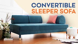 IKEA Flottebo Sofa Review  Offbeat Design  Convertible Sleeper Couch [upl. by Hewitt981]