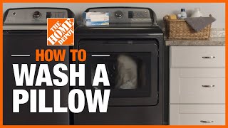 How to Wash a Pillow  Cleaning Tips  The Home Depot [upl. by Garihc]