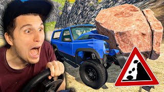 Was passiert wenn ein 5000KG Stein mein Auto trifft  BeamNG [upl. by Leighton]