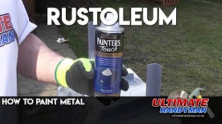 How to paint metal  Rustoleum [upl. by Frankhouse213]