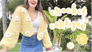 Crochet Cardigan  Crochet Sweater Tutorial [upl. by Neiluj]