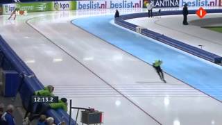 Schaatsen de NK afstanden Sven KramerJorrit Bergsma 10 km 27102013 [upl. by Kalli880]