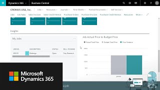 How to create a job in Dynamics 365 Business Central [upl. by Anaud]