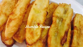 Easy Homemade Crispy BANANA FRITTERS  Pisang Goreng [upl. by Ahcire301]