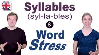 Syllables and Word Stress  English Pronunciation Lesson [upl. by Ellasal211]