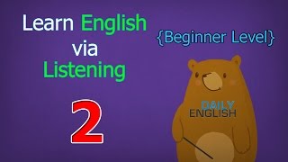 Learn English via Listening Beginner Level  Lesson 2  Jessicas First Day of School [upl. by Anirehtak]