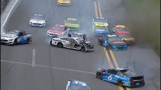 Massive wreck early in the Daytona 500  Extended Highlights [upl. by Zennie]