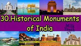 30 Famous Indian Historical Monuments With Pictures and Description  UNESCO World Heritage Sites [upl. by Elamor]