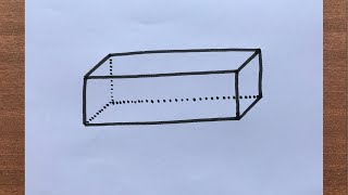 How to Draw Rectangular Prism [upl. by Clementine]