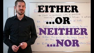 Grammar Series  How to Use EitherOr and NeitherOr [upl. by Anotyad]