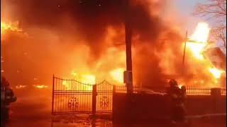 Incendiu violent la Capu Câmpului [upl. by Nemsaj]