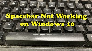 How To Fix Spacebar not working in Windows 10 [upl. by Damales]