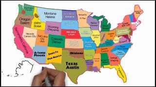 The 50 States and Capitals Song  Silly School Songs [upl. by Salena398]