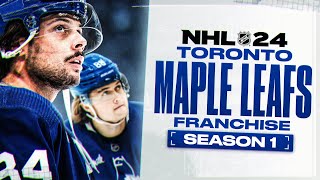 NHL 24 TORONTO MAPLE LEAFS FRANCHISE MODE  SEASON 1 [upl. by Lolly374]