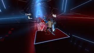 Beat Saber  RUSH E  Mixed Reality Gameplay [upl. by Imik]