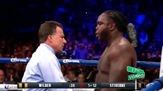 When talking shit goes wrong Deontay Wilder Vs Bermane Stiverne [upl. by Sualocin852]