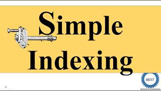 Simple indexing Indexing Method [upl. by Beckman]