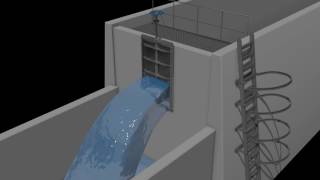 Orbinox Stainless MU Sluice Gate Animation [upl. by Yrrej]