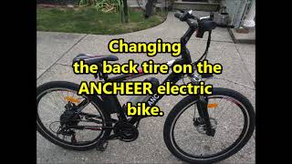 ANCHEER electric bike change back tire WHAT YOU NEED TO KNOW [upl. by Jeffrey321]