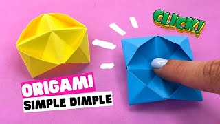 How to make origami DIY SIMPLE DIMPLE origami fidget toy [upl. by Nettirb]