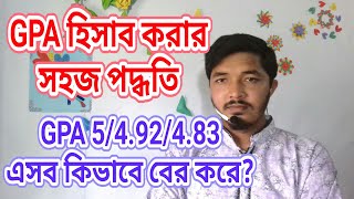 How to calculate GPA in bangladesh hscsscjsc  GPA system in bangladesh  Nahid24 [upl. by Encratis]