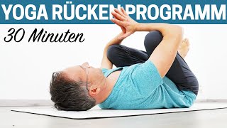 30 Minuten Yoga Rücken Programm einfache Übungen für zuhause [upl. by Aisnetroh230]