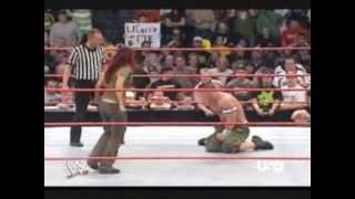 WWE Cena vs Lita [upl. by Ahseyn]