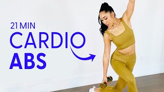 21 Minute Cardio Abs Workout  21 Day Tone [upl. by Dekeles]