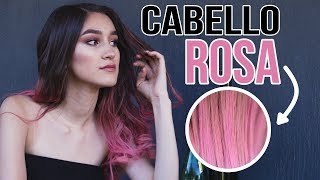 COMO PINTO MI CABELLO ROSA EN CASA [upl. by Ttennaej]