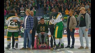 Humboldt Broncos Ceremonial Faceoff [upl. by Enautna]