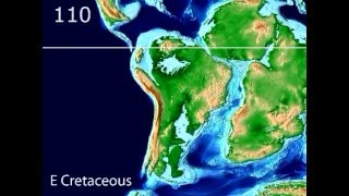 Plate Tectonic Evolution of South America  Scotese Animation [upl. by Leland]