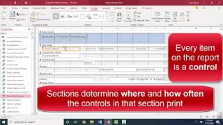 Microsoft Access A to Z Building Reports using Sections Labels and Text Boxes [upl. by Barbabas]