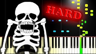 SPOOKY SCARY SKELETONS  Piano Tutorial [upl. by Mutz]