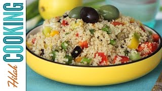 How to Make Couscous Salad  Hilah Cooking [upl. by Healey]