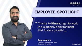 Life at Kinara Capital  Gaurav Arora’s Journey [upl. by Mcdonald]